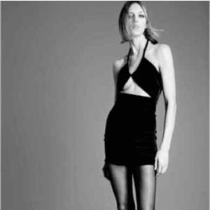 ZARA velvet cut out dress